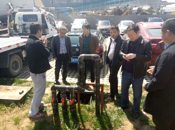 <b>長安區中小企業促進局呂育民局長考察我司污水現場</b>